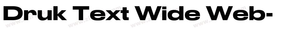 Druk Text Wide Web字体转换
